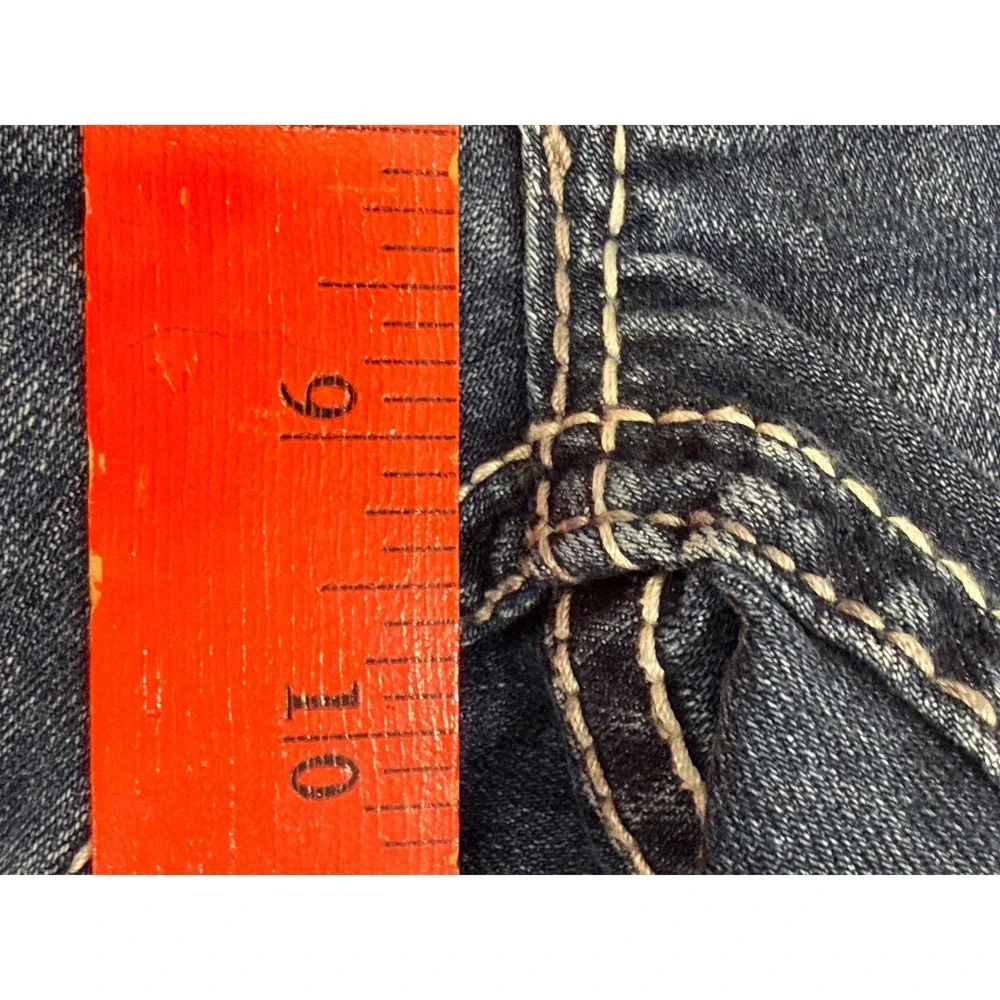 BKE Jake Bootleg Jeans Mens 30x30.5 Dark Wash Contrast Stitch Western Y2K Cowboy